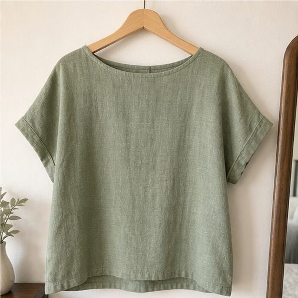 Charcoal Tie Neck Blouse